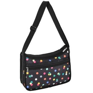 Lesportsac Black Heart Polkadot Deluxe Everyday Bag‎